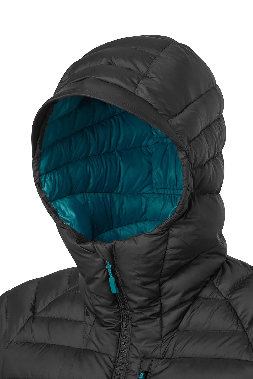 Asiapo China Factory Women&prime;s Black Down Jacket for Hiking/ Climbing/ Skiing