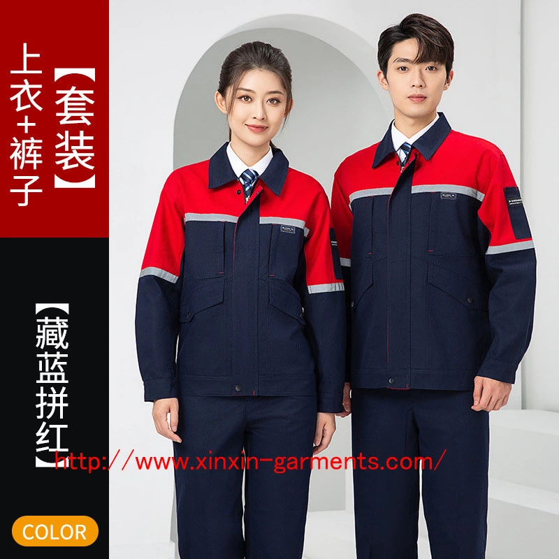 2024 Custom Made Cotton Polyester Mining Safety Clothes Men Women Work Wear Uniform Made in China (W2359)