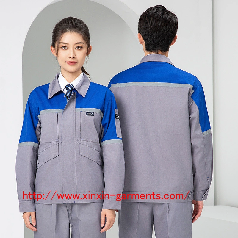 2024 Custom Made Cotton Polyester Mining Safety Clothes Men Women Work Wear Uniform Made in China (W2359)