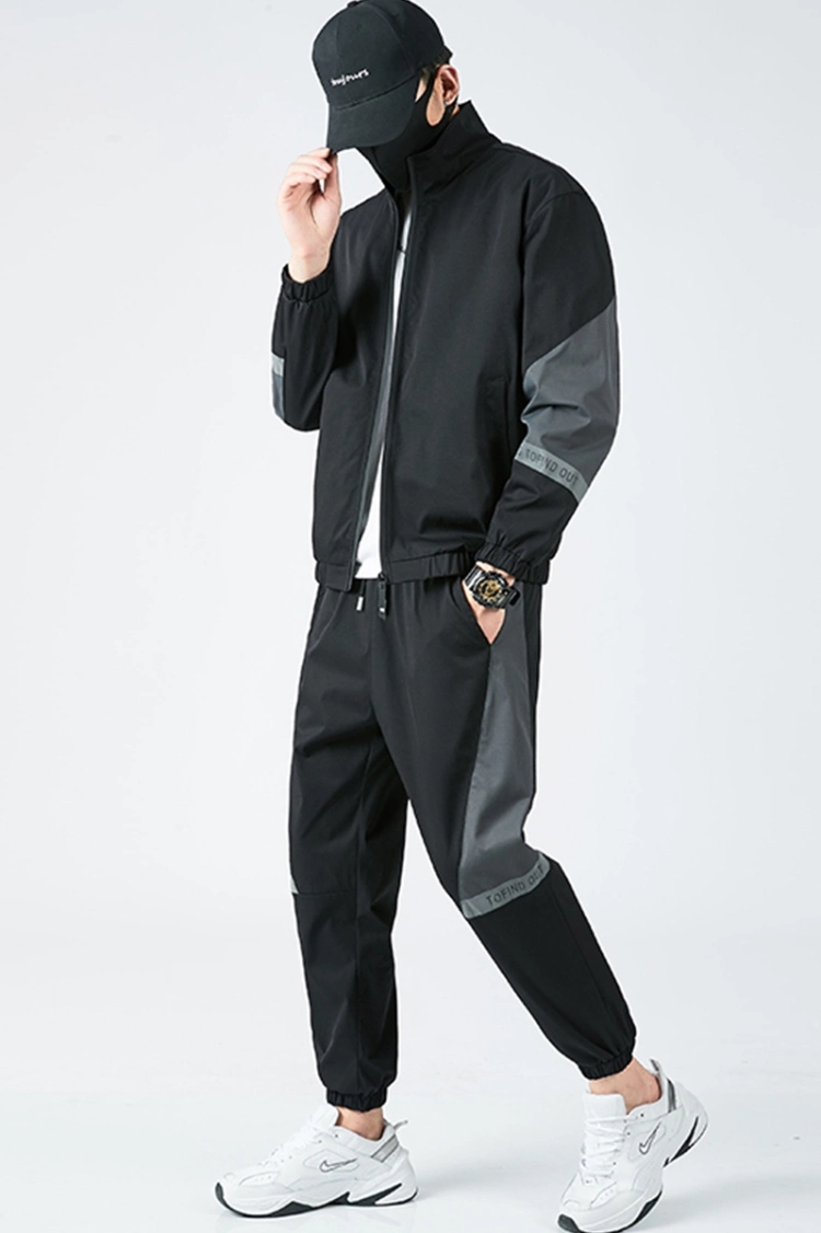 Men Tracksuit Autumn 2 Piece Set Sports Clothes Men Jogging Suit Side Stripe Sweat Suit Gym Clothes Workout Clothing Men Ouftits