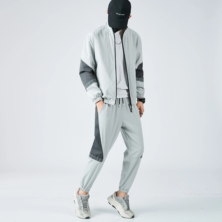 Men Tracksuit Autumn 2 Piece Set Sports Clothes Men Jogging Suit Side Stripe Sweat Suit Gym Clothes Workout Clothing Men Ouftits