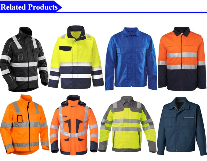 Custom Men&prime;s Stretch Hi Vis PU Rain Jackets