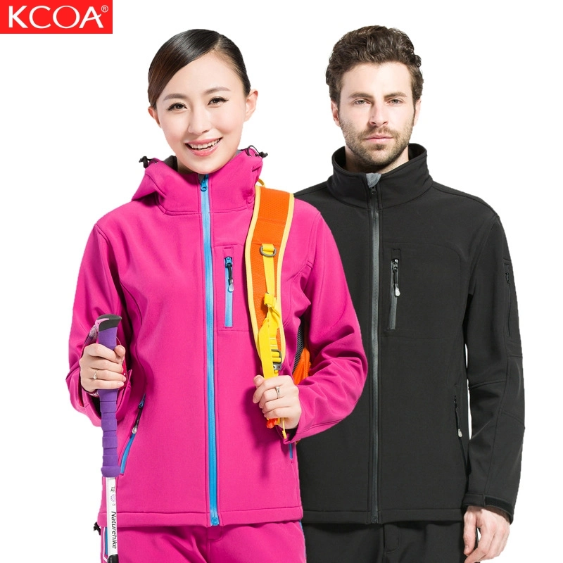 Winter Polyester Outdoor Sports Warm Custom Rain Couple Softshell Jacket