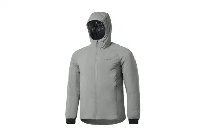  Los hombres ropa de abrigo impermeable al aire libre revestimiento de poliéster cálido invierno ropa deportiva de relleno hacia abajo chaqueta con capucha