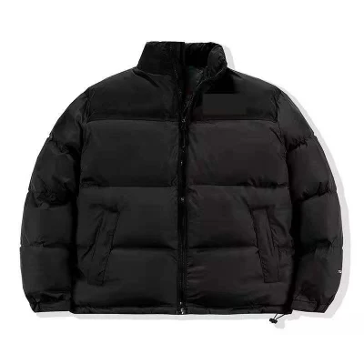 2022 Invierno caliente al aire libre Hombres Mujeres Puffer chaqueta con cremallera Bolsillo de alta calidad abrigo negro multicolor de Collar de Stand Down Jacket