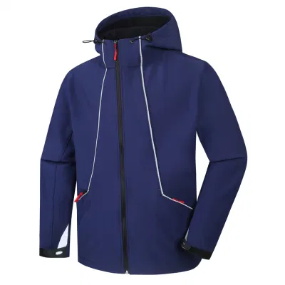Chaqueta deportiva de tejido suave al aire libre con capucha de fábrica al por mayor