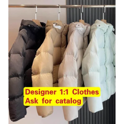  Nueva Moda Mayoristas réplicas Diseñador Llvv original 1: 1 Luxury Brand Women invierno brillante impermeable acolchado abrigo de pato chaquetas de plumón con cinturón niñas Puffer abrigo