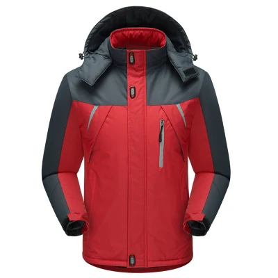  Los hombres Abrigo impermeable al aire libre Windproof ropa Ski abajo Chaqueta anorak ropa