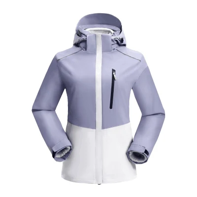 Chaquetas impermeables cortavientos hombres mujeres 3-in-1 Fleece Interior Hooded Fishing Abrigo a prueba de viento