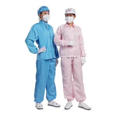  Ropa de trabajo de tipo dividido con bolsillos para uso industrial antiestático