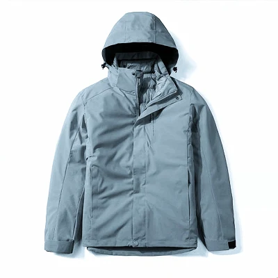  Promoción hombres impermeable transpirable 3 en 1 Puffer Jacket para Senderismo Montañismo