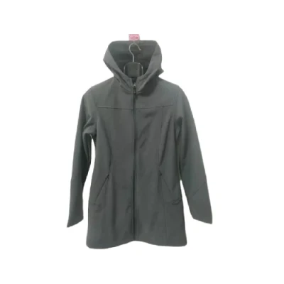 Impermeable transpirable elástico manga larga algodón poliéster cremallera Deportes a prueba de viento Trekking Fleece Chaquetas para hombre Zipper completo para hombre