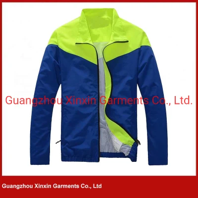  China Proveedor Hombres chaqueta impermeable con capucha (J211)