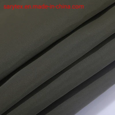  150D de sarga de imitación de tejido de poliéster impermeable anorak