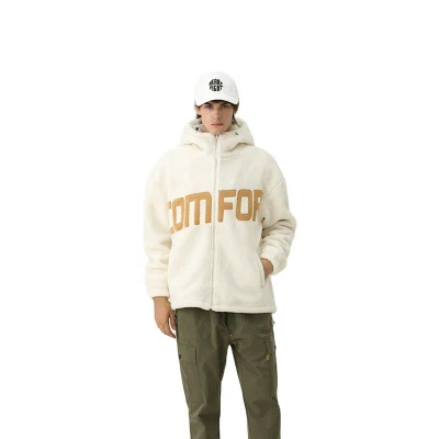  Fabricante Hombre de alta calidad Hooded Fleece Coat Thicken Winter Men Chaqueta Sherpa