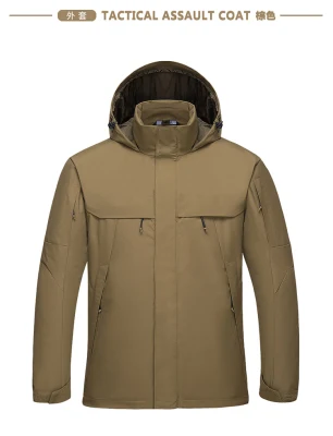 Chaqueta de camuflaje de estilo del Ejército estadounidense Thor 3-en-1 Anorak Traje de chaqueta táctico más gruesa para los hombres invierno Columbia Chaleco polar