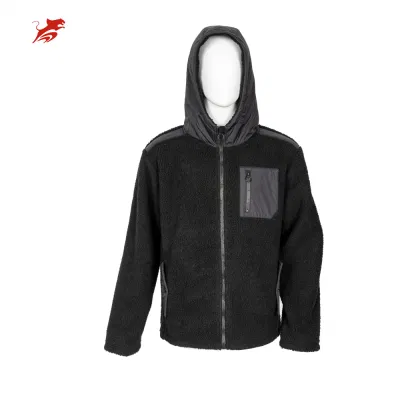  Asiapo China Factory Chaqueta polar Sherpa con capucha de invierno para hombre