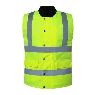  El invierno el Agrimensor Chaqueta de seguridad de ultraligero Reversible reflectante Chaqueta reflectante