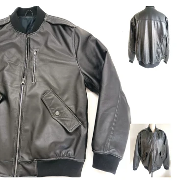 Distribuidor de chaquetas de cuero Ropa Ocio Cowskin Outwear prendas de vestir la camiseta casual