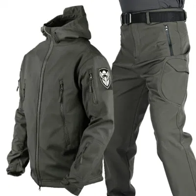  Los fabricantes de las ventas directas de Sharkskin Soft Shell establece, además de la lana gruesa ropa táctica de las Fuerzas Especiales de la chaqueta de camuflaje