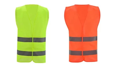  Chaquetas de alta calidad de seguridad de chaleco reflectante chaleco de alta visibilidad Con bolsillos para hombre