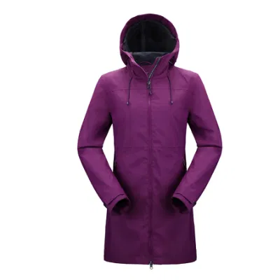  Alta calidad personalizado de camping al aire libre anorak impermeable Chaqueta para mujer