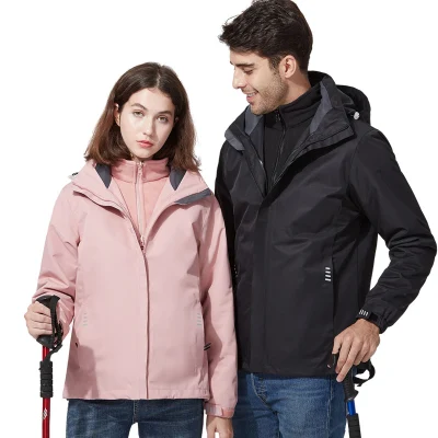  Forro polar de dos piezas personalizadas al aire libre Windproof Costa Cálida chaqueta impermeable