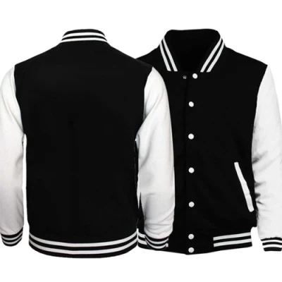 Abrigo universitario de béisbol para hombres personalizado al por mayor con bordado de ropa de calle de invierno estilo bomber. Chaquetas 2023.