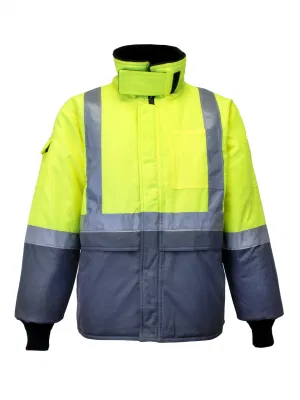 Chaqueta de seguridad impermeable de alta visibilidad antiestática para hombre