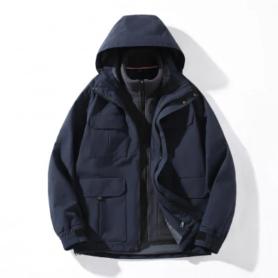  2220# Otoño e Invierno de grosor de tres-en-uno de dos piezas de la Chaqueta forro polar (POLAR)