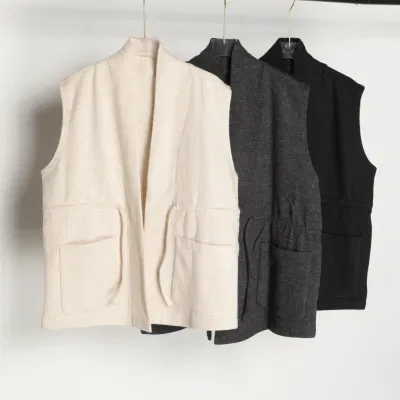  Chaqueta polar de invierno con chaleco cálido grueso para la Ancianos