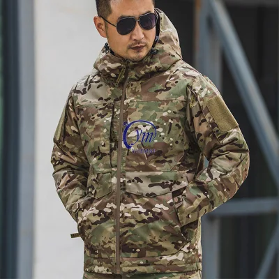 Los hombres Multicam Windproof táctico anorak impermeable al aire libre ropa de escalada Senderismo Senderismo chaqueta