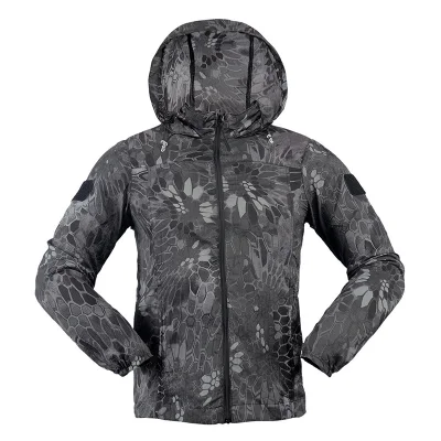  China Ejército chaqueta militar Softshell Tactical hombres Ejército chaqueta caliente Chaqueta militar de combate con capucha