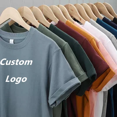 Mayoristas Custom Men′ S T Shirt ropa impresión bordado Logo Camisetas Pima 100% algodón Camiseta Diseño propio Logo Plain Polo camiseta en blanco