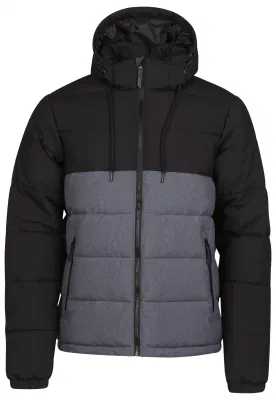  Chaquetas de invierno acolchadas para hombre con capucha extraíble y doble cara Cremallera