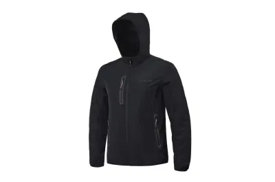  Suministro de la fábrica de los hombres Softshell impermeable anorak impermeable al aire libre Coat chaqueta con capucha adjunta