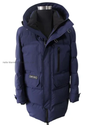 Mejores hombres de color verde de la nieve ultraligero personalizada Softshell ropa acolchada anorak brillante Puffer Moda Invierno chaquetas de plumón de pato