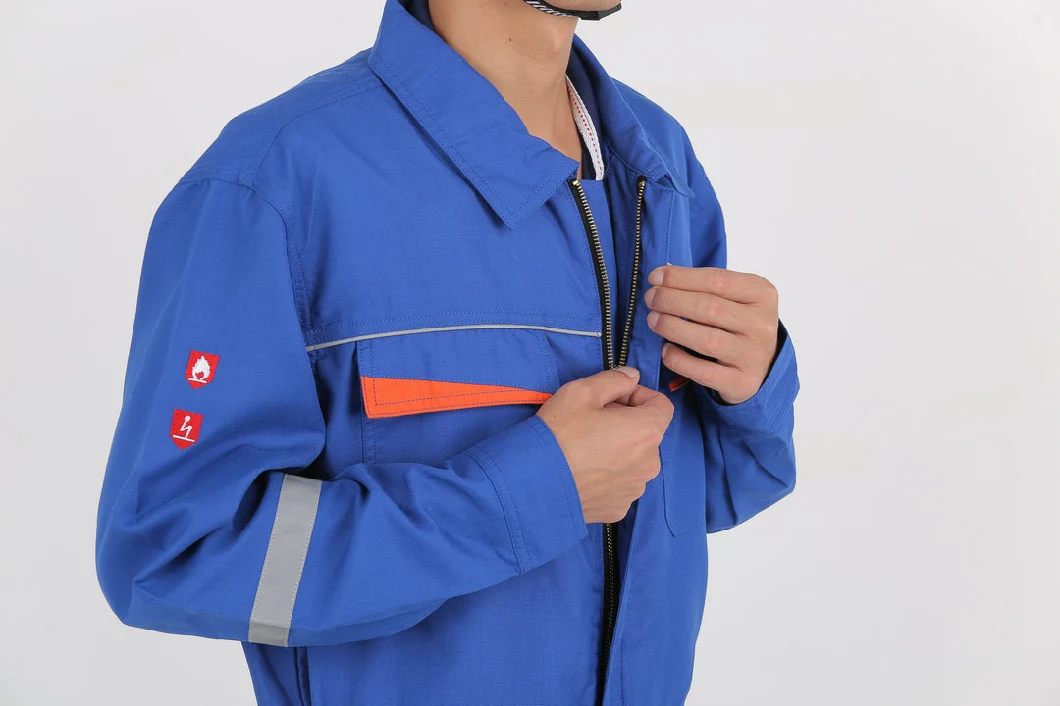 Summer B-Level Flame Retardant and Anti-Static Split Work Safety Clothing GB 12014-2019