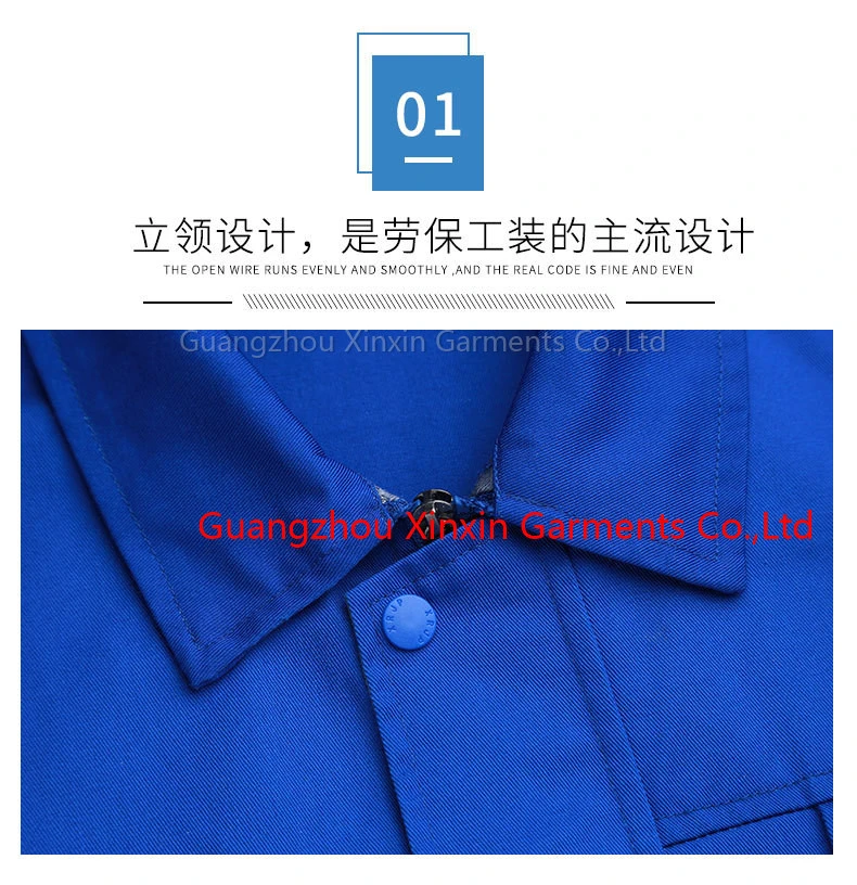 Classic Fit Free Draping High-Quality Fabric Work Uniform Source Manufacturer Customizable Work Clothes (W2329)