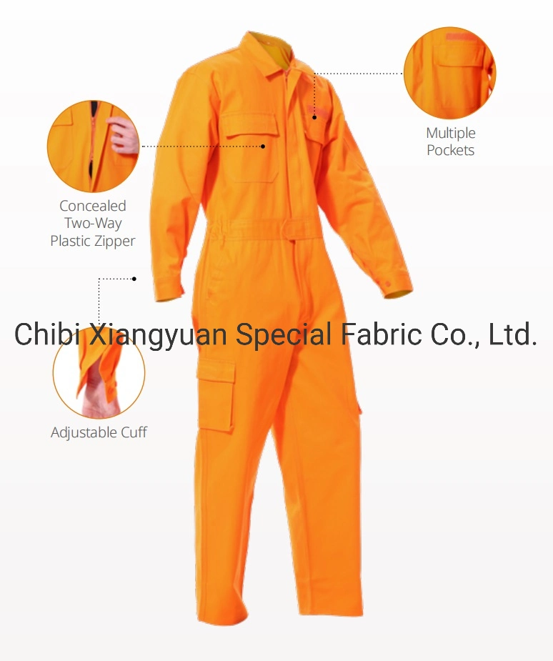 Factory Made Nfpa 2112 Fr Clothing Safety Workwear Outdoor Work Clothes with Buttons/Zippers