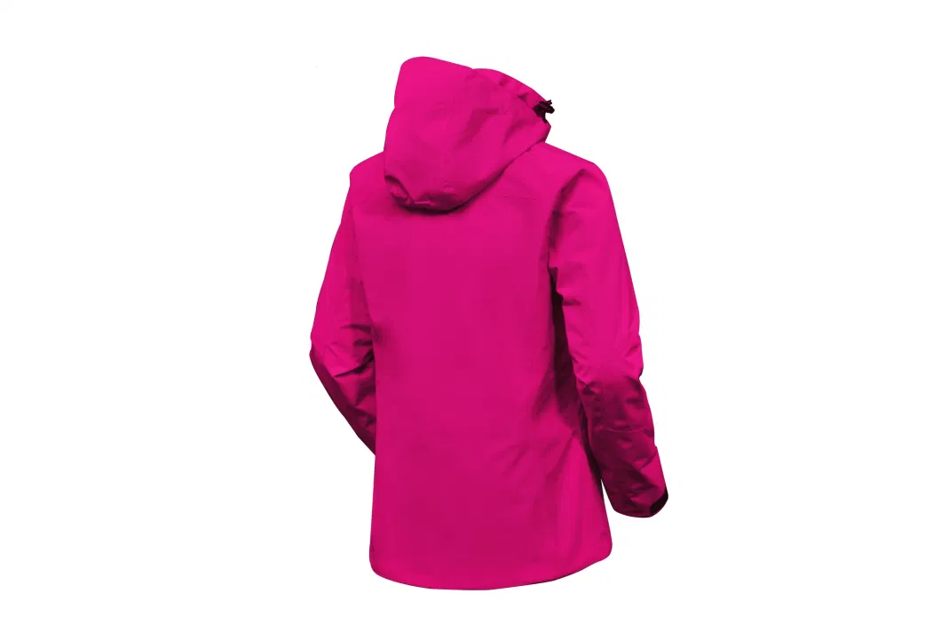 China Supplier Outdoor Clothing Winter Lighteight Waterproof Rain Jacket with Detached Hood