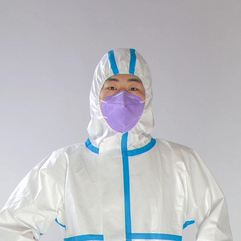 Medical Protective Coverall Workwear Clothing Protective Clothing Manufacturers Safety Unisex Disposable Class II PP + PE