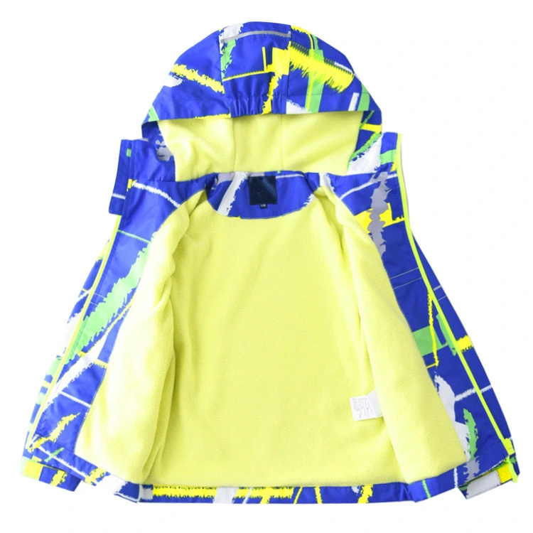 Kids Printed Outdoor Wear Children&prime;s Hiking Climbing Jacket Boys and Girls Sports Jacket