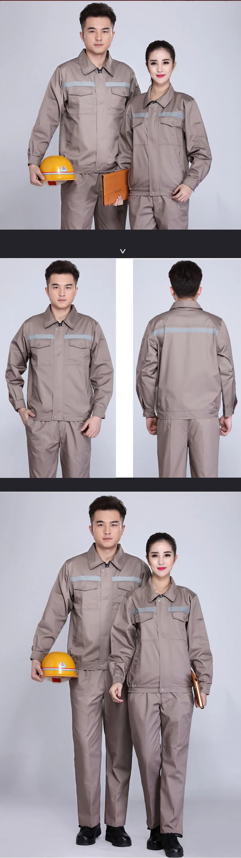 Classic Fit Free Draping High-Quality Fabric Work Uniform/Source Manufacturer Customizable Work Clothes