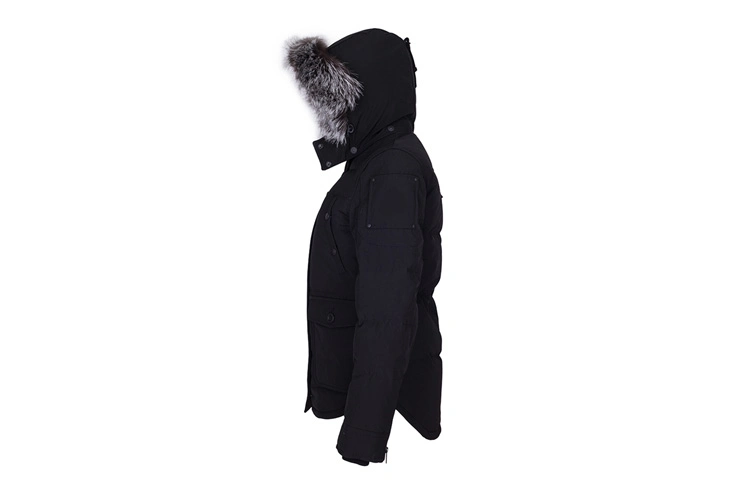 Chinese Manufacturer Winter Black Button Zipper Long Ladies Down Jacket Direct Sale