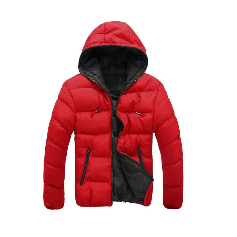 China Supplier Thick Mens Winter Clothing Waterproof Hooded Padded Jacket