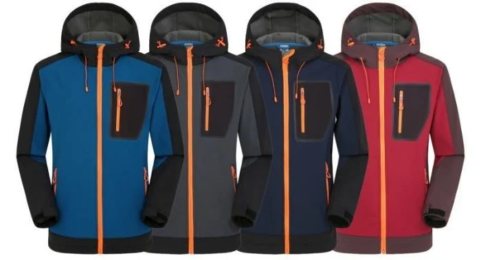 Custom High Quality Warm Breathable Fleece Tactical Coat Outdoor Men Ski Embroidery Logo Breathable Detachable Hooded Tacti Softshell Jacket