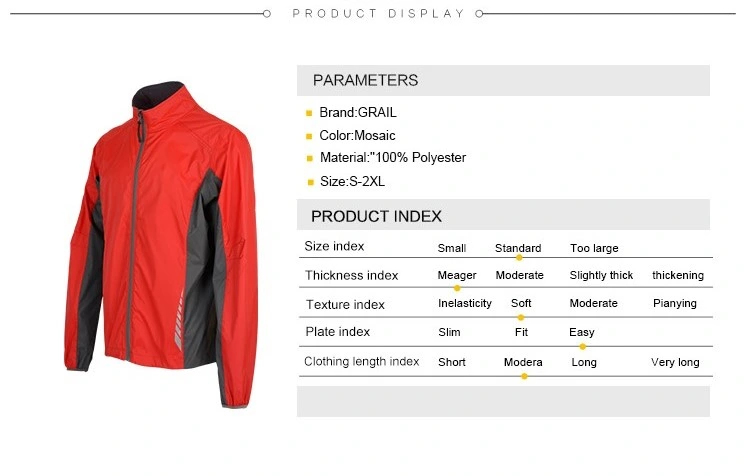 Personalized Design Rain Jacket Windbreaker Jacket High Quality Men Sport Wind Breaker Cycling Jackets