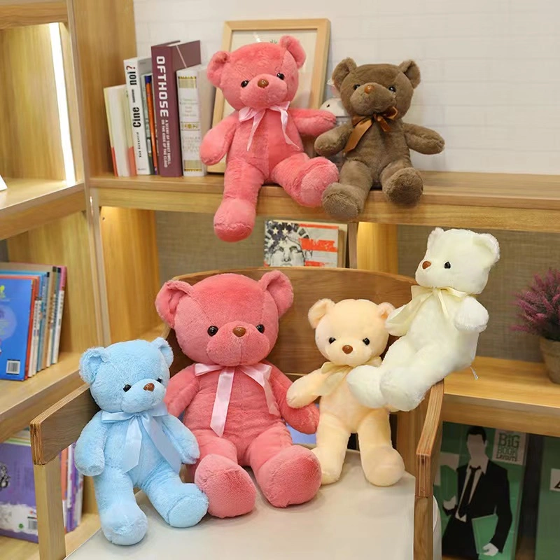 Customize 30cm Teddy Bear Small Size Bow Bear Cute Custom Plush Toy Stuffed Animal Bear for Gifts