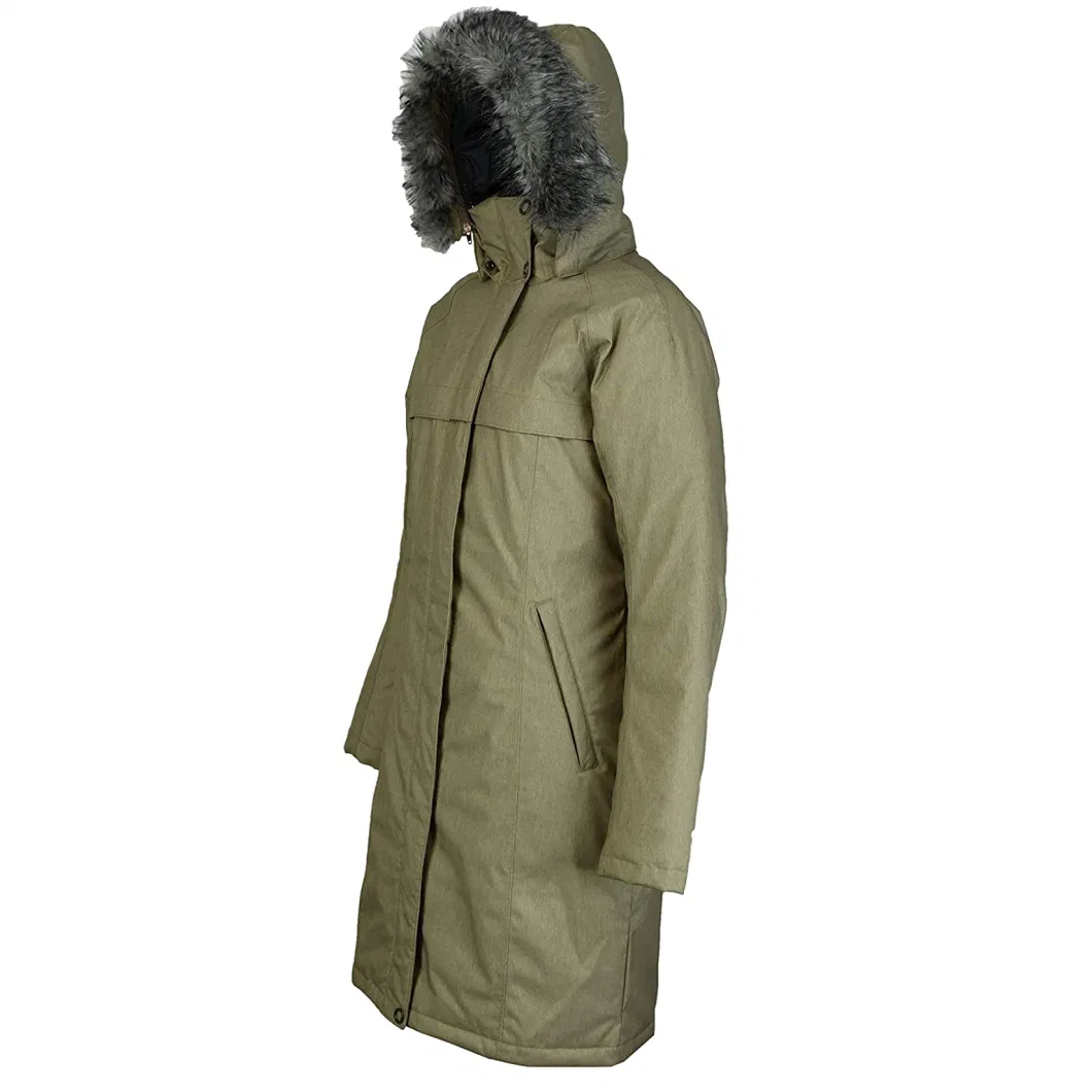 Hight Quality Winter Warm Women Parka Down Jacket with Fur Hood